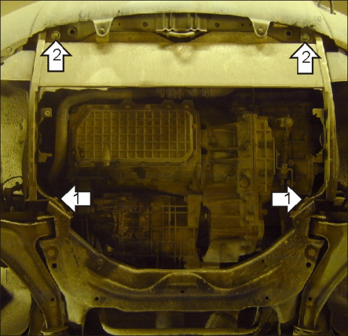 Защита картера двигателя и КПП Land Rover Freelander I (L314) 5 дв. V-1,8, 2,5, 2,0D 4WD для а/м с 1998 Арт. 03201