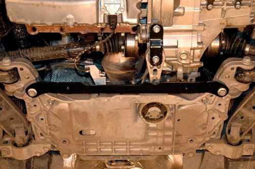 Защита картера двигателя и КПП Skoda Superb II 2008-2013 Лифтбек V-1,4; 1,8; 3,6 Арт. 21.1536
