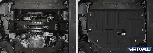 Защита картера двигателя и КПП Ford Tourneo Custom I 2012-2018 Микроавтобус V - 2.2D FWD Арт. 11118671