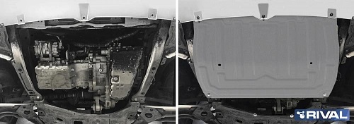 Защита картера двигателя, КПП и пыльников Chery Tiggo 4 I 2018- FL V-1.5; 2.0 FWD Арт. 33309222