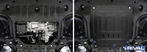 Защита картера двигателя и КПП Hyundai Creta II 2020- V - 1.6; 2.0 Арт. 11123921