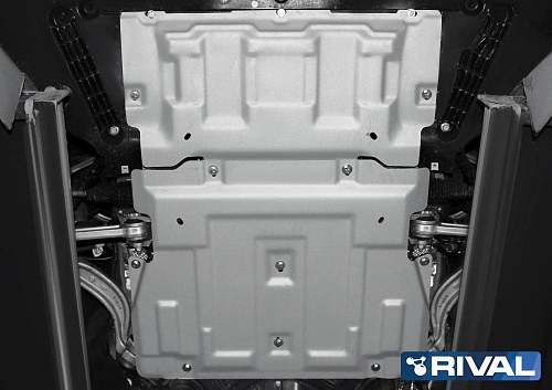 Защита картера двигателя и КПП Audi A7 II (4K) 2018- V-3.0 (340 л.с.); 2 части Арт. K33303381