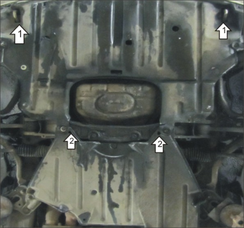 Защита картера двигателя и радиатора Lexus GS II 1997-2000 V-3,0 RWD Арт. 05006