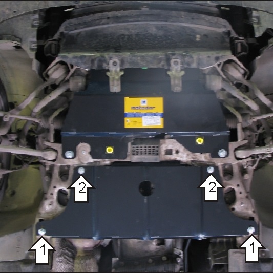 Защита картера двигателя BMW 1 серия I (E87) 2004-2007 Хб. 5 дв. V-1,6; 2,0; 3,0; 2,0D - RWD; только АКПП Арт. 00210