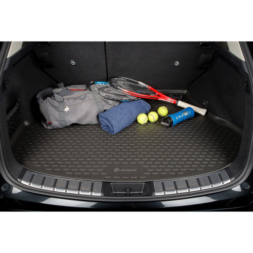 Коврик в багажник Honda Freed II 2016-2019 Минивэн, полиуретан Element, Черный, для капитанских сидений Арт. ELEMENTA12960B1