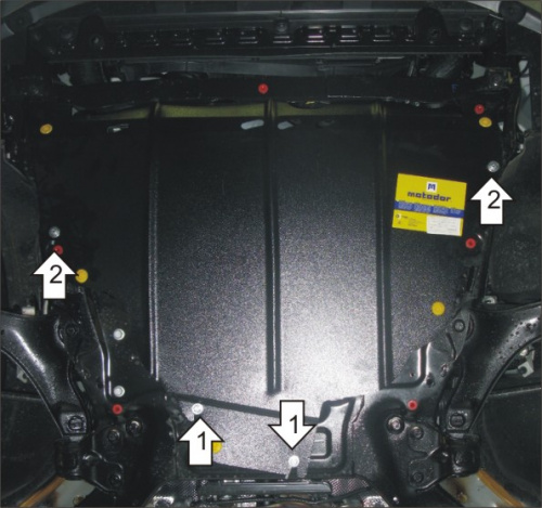 Защита картера двигателя и КПП Ford Galaxy II 2006-2010 V-2,0D FWD Арт. 02615