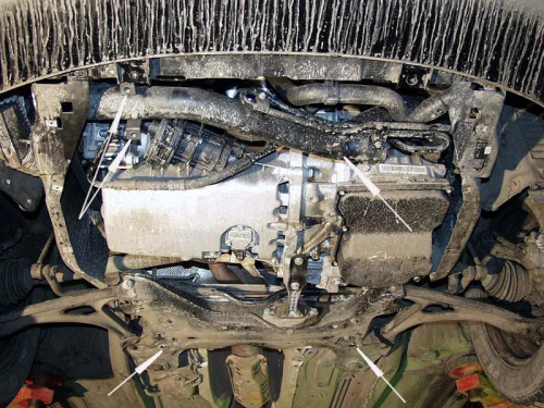 Защита картера двигателя и КПП Audi TT I (8N) 1998-2003 Купе V-1,8; 2,0 Арт. 02.0701