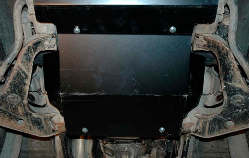 Защита картера двигателя и радиатора Mitsubishi Pajero II 1991-1997 5 дв. V-2,4; 3,0; 3,5; 2,5TD; 2,8TD Арт. 14.0552
