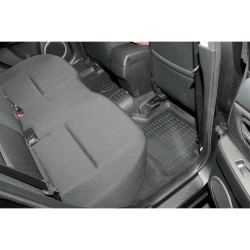 Коврики в салон Mazda3 I (BK) 2003-2006 Седан, полиуретан Element, Черный, Арт. NLC.33.01.210k