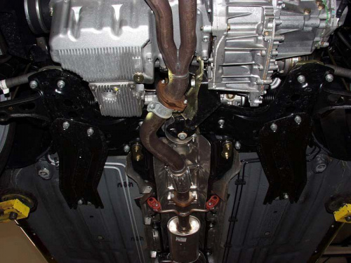 Защита картера двигателя и КПП Alfa Romeo GTV 1995-2005 Купе V-1,8; 2,0; 3,0; 3,2 Арт. 01.0685