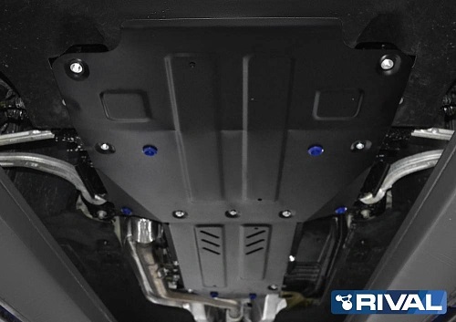 Защита картера двигателя, КПП и РК Genesis G70 I 2017-2021 Седан V - 2.0T FWD (2 части) Арт. K11128411
