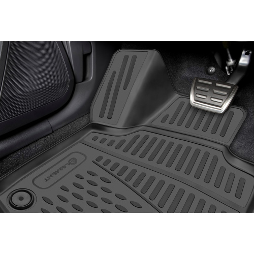 Коврики в салон Volkswagen Passat (B8) 2014-2020 Универсал, полиуретан 3D Element, Черный, Арт. CARVLK00001