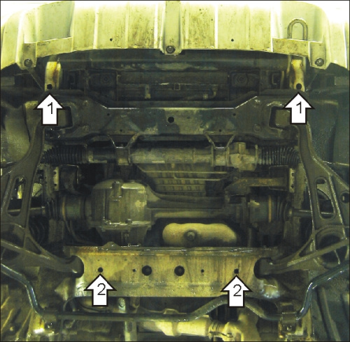 Защита картера двигателя, переднего дифференциала, радиатора Chevrolet Tracker I 1989-1998 Внедорожник 5 дв. V-1,6 4WD Арт. 02413