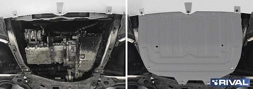 Защита картера двигателя, КПП и пыльников Chery Tiggo 4 I 2018- FL V-1.5; 2.0 FWD АКПП, МКПП Арт. 33309212