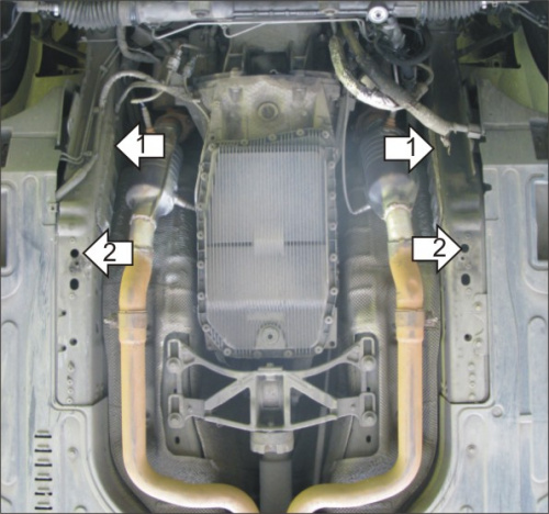 Защита КПП Jaguar XJ III (X350/X358) 2003-2009 Седан V- 3,0; 2,7D 4WD Арт. 05802