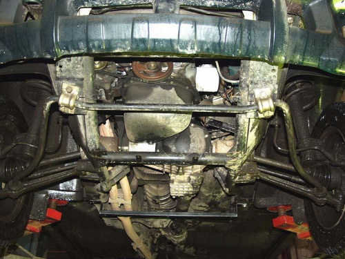 Защита картера двигателя и КПП ИЖ 2126 «Ода» 1990-2005 V-1,6; 1,7; 1,8 4WD  Арт. 27.0474