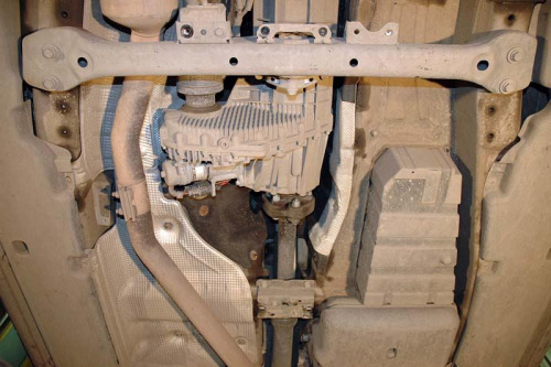 Защита КПП и РК Porsche Cayenne I (955) 2002-2007 Внедорожник 5 дв.  Turbo, V-4,5 Арт. 35.1549