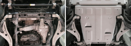 Защита картера двигателя Mercedes-Benz GLE I (W166) 2015-2018 Внедорожник 5 дв. V - 250d; 350d; 400 Арт. 333.3930.1
