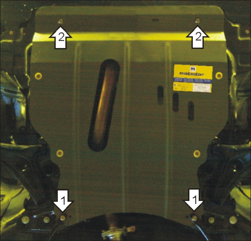 Защита картера двигателя и КПП Geely MK I 2006-2013 Седан V-1,5, 1,6 FWD для а/м с 2008 Арт. 04202