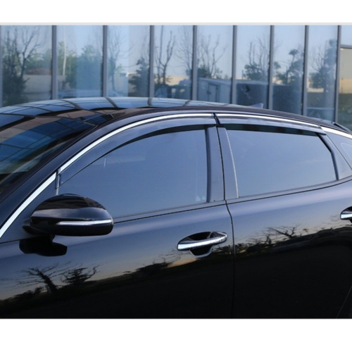 Дефлекторы окон Mazda CX-5 I (KE) 2011-2015 Внедорожник 5 дв., накладные с хром. молдингом 4 шт Арт. SI 11-00013