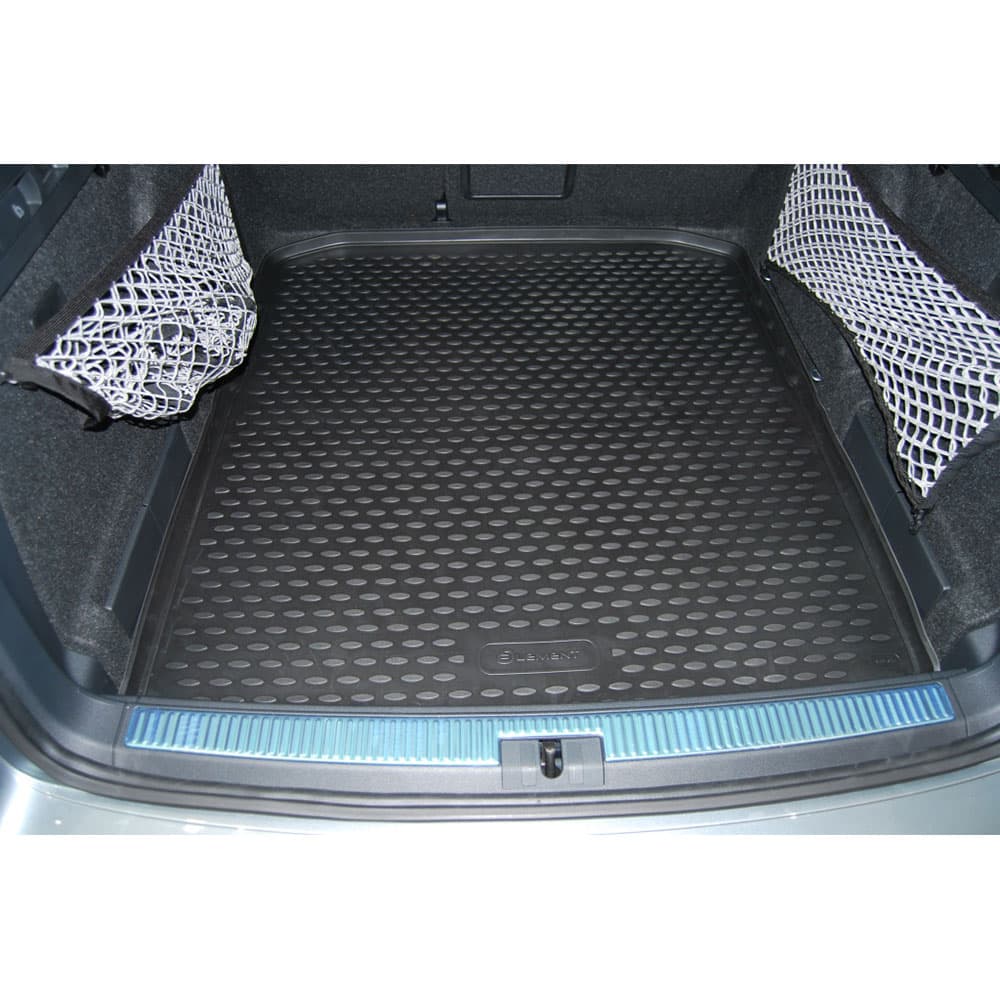 Коврик в багажник Skoda Superb III 2015-2019 Лифтбек, полиуретан Element, Черный, Арт. ELEMENT4517B12