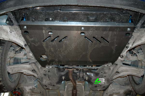 Защита картера двигателя и КПП SHERIFF для Peugeot 1007, Сталь 2 мм, арт. 17.1123
