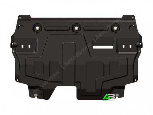 Защита картера двигателя и КПП SHERIFF для SEAT Ibiza, Сталь 1,8 мм, арт. 26.2407