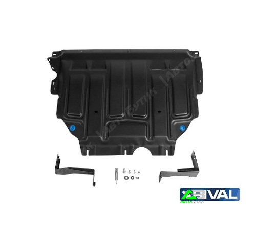 Защита картера двигателя и КПП Rival для Volkswagen Caddy, Сталь 1,5 мм, арт. 11158801