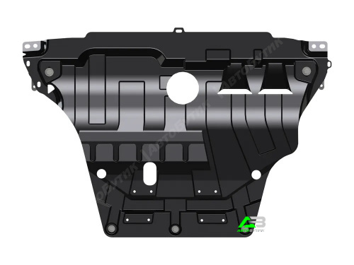 Защита картера двигателя и КПП Smart Line для Skoda Octavia, Сталь 1,5 мм, арт. 21.SL 9033