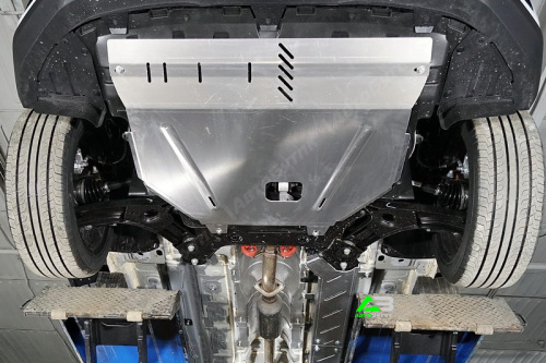 Защита картера двигателя и КПП TCC для Changan CS35 Plus, Алюминий 4 мм, арт. ZKTCC00569