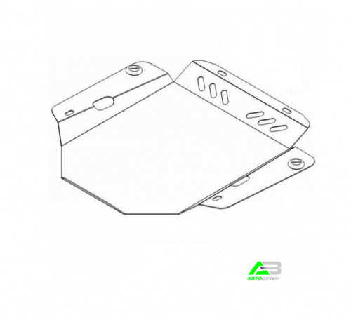Защита КПП ALFeco для Audi A6, Сталь 2 мм, арт. ALF3014st
