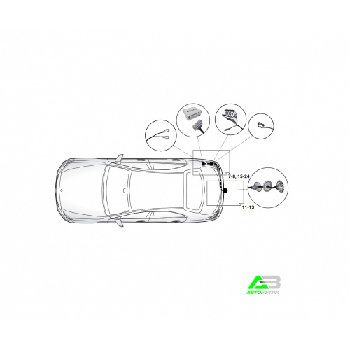 Блок согласования Mercedes-Benz GLE Coupe  II (C167) 2019- Универсальный 13pin, арт.21040548