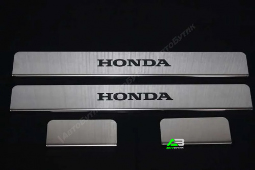 Honda CR-V III 2006-2012 Накладки порогов ЛАДЬЯ, арт. 014.21.61
