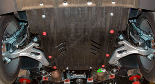 Защита картера двигателя SHERIFF для Audi Q7, Алюминий 5 мм, арт. 02.1225