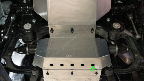 Защита картера двигателя TCC для BAIC BJ40, Алюминий 4 мм, арт. ZKTCC00663
