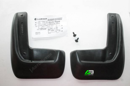 Брызговики передние L.Locker  для Volkswagen Skoda Polo Rapid, арт. 7016070151