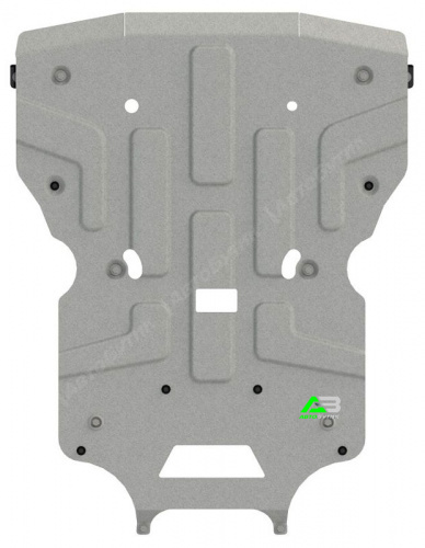Защита картера двигателя и КПП SHERIFF для Porsche Macan, Алюминий 4 мм, арт. 35.4097