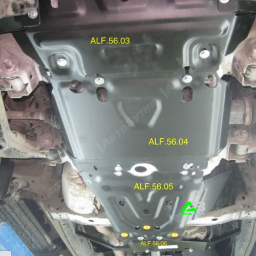 Защита картера двигателя ALFeco для JAC T6, Сталь 2 мм, арт. ALF5604st