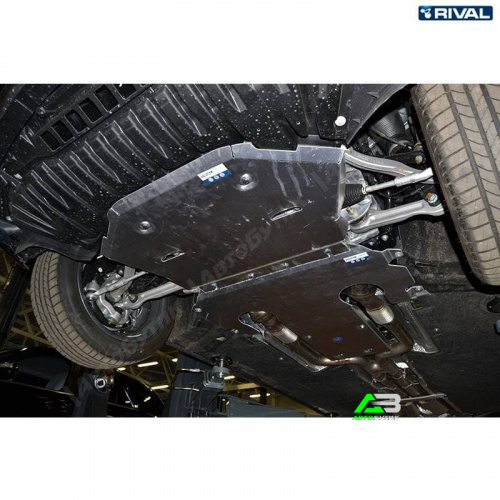 Защита картера двигателя Rival для Mercedes-Benz S-Класс, Алюминий 3 мм, арт. 333.3912.1