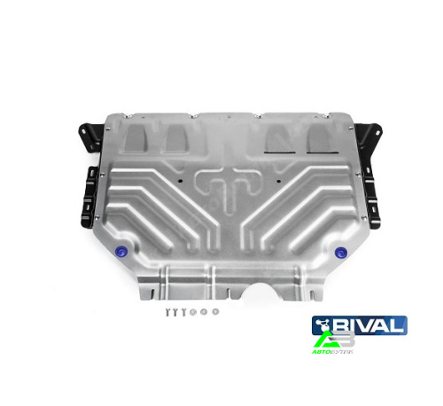 Защита картера двигателя и КПП Rival для Audi Q3, Алюминий 3 мм, арт. 33303531