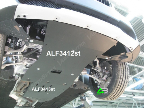 Защита радиатора ALFeco для BMW X1, Сталь 2 мм, арт. ALF3412st