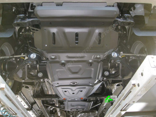 Комплект защит ALFeco для Toyota Fortuner, Сталь 2 мм, арт. ALF2490-91-92-76st