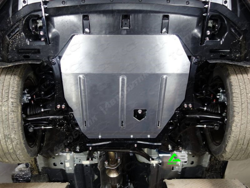 Защита картера двигателя и КПП TCC для Mitsubishi Eclipse Cross, Алюминий 4 мм, арт. ZKTCC00346