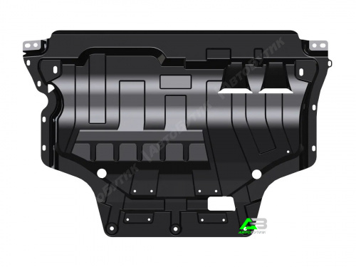 Защита картера двигателя и КПП SHERIFF для Volkswagen Touran, Сталь 1,8 мм, арт. 26.3707