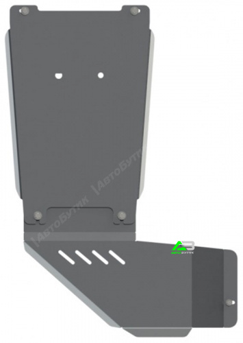 Защита КПП и РК SHERIFF для Chevrolet TrailBlazer, Алюминий 5 мм, арт. 04.2449 V1