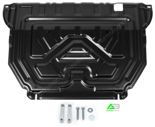 Защита картера двигателя и КПП AutoMax для Mitsubishi Outlander, Сталь 1,4 мм, арт. AM40362