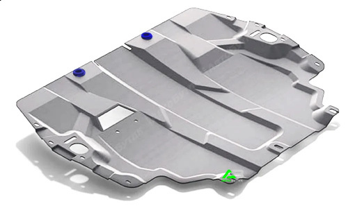 Защита картера двигателя и КПП Rival для Volkswagen Caddy, Алюминий 3 мм, арт. 33358551