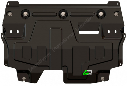 Защита картера двигателя и КПП SHERIFF для Audi A1, Сталь 1,8 мм, арт. 02.2088 V3