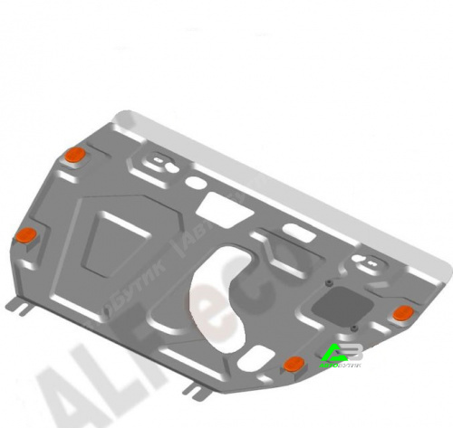 Защита картера двигателя и КПП ALFeco для Lexus LX, Сталь 2 мм, арт. ALF1212st