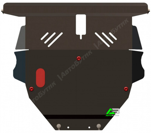 Защита картера двигателя и КПП SHERIFF для BYD F3, Сталь 2 мм, арт. 28.1259